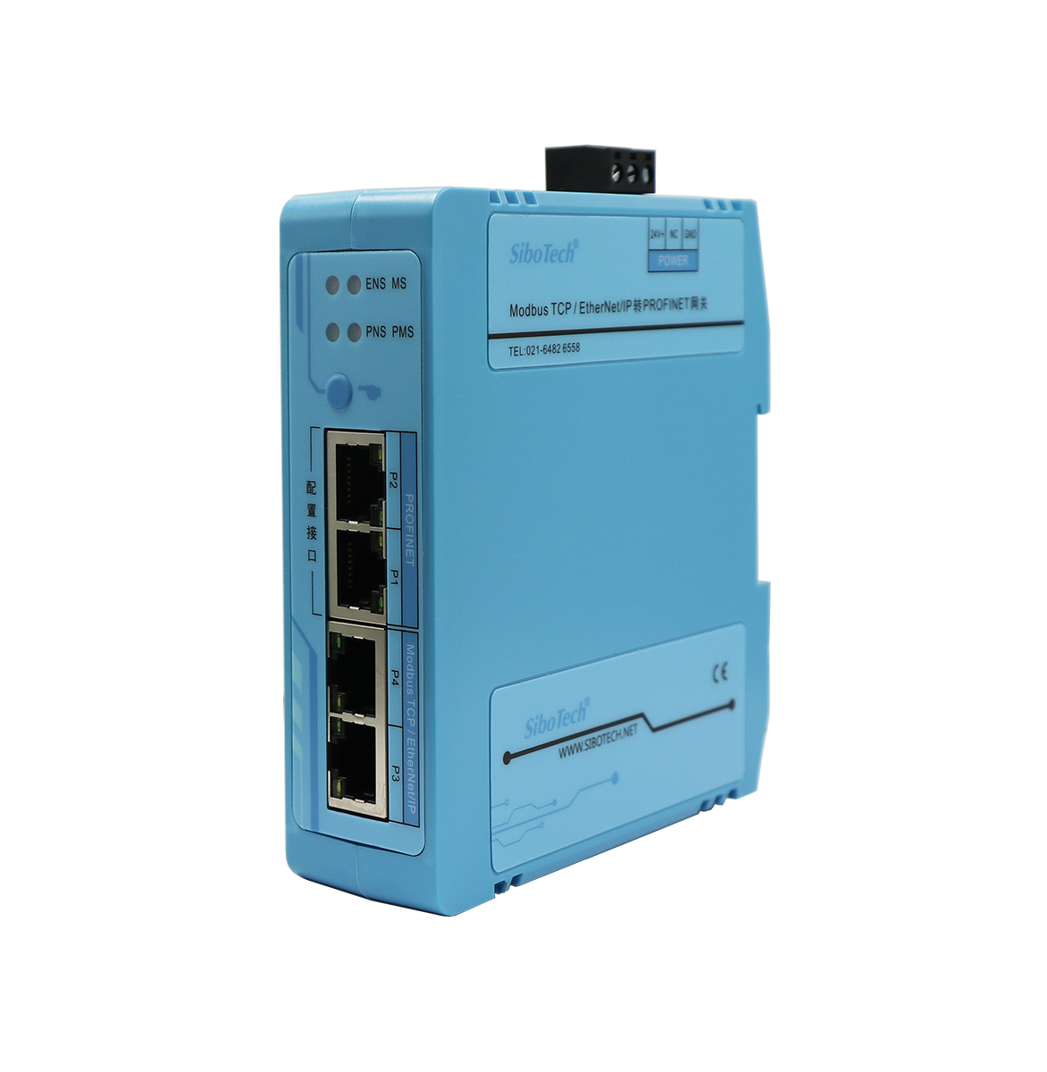Modbus TCP或EtherNet/IP转PROFINET网关 EPN-330 V4.1