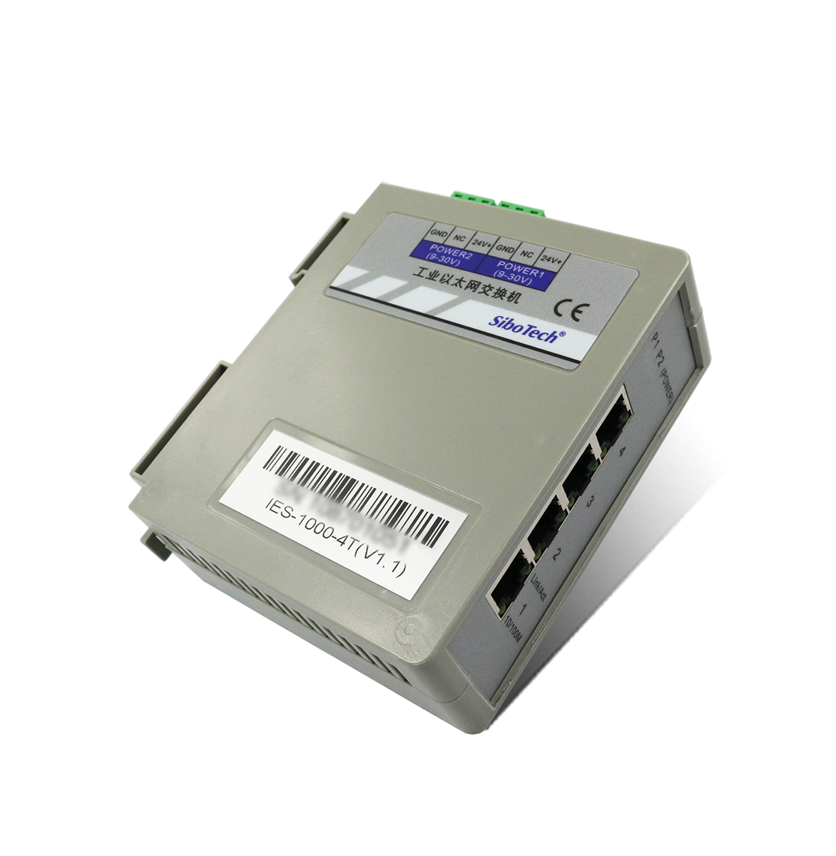 4口非网管型工业以太网交换机 IES-1000-4T
