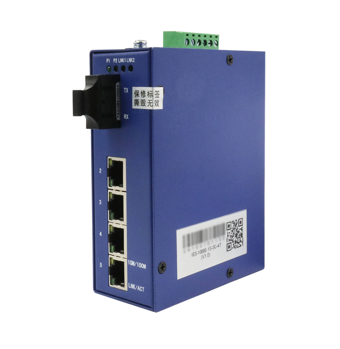 1光4电工业以太网交换机 IES-1000E-1S-SC-4T