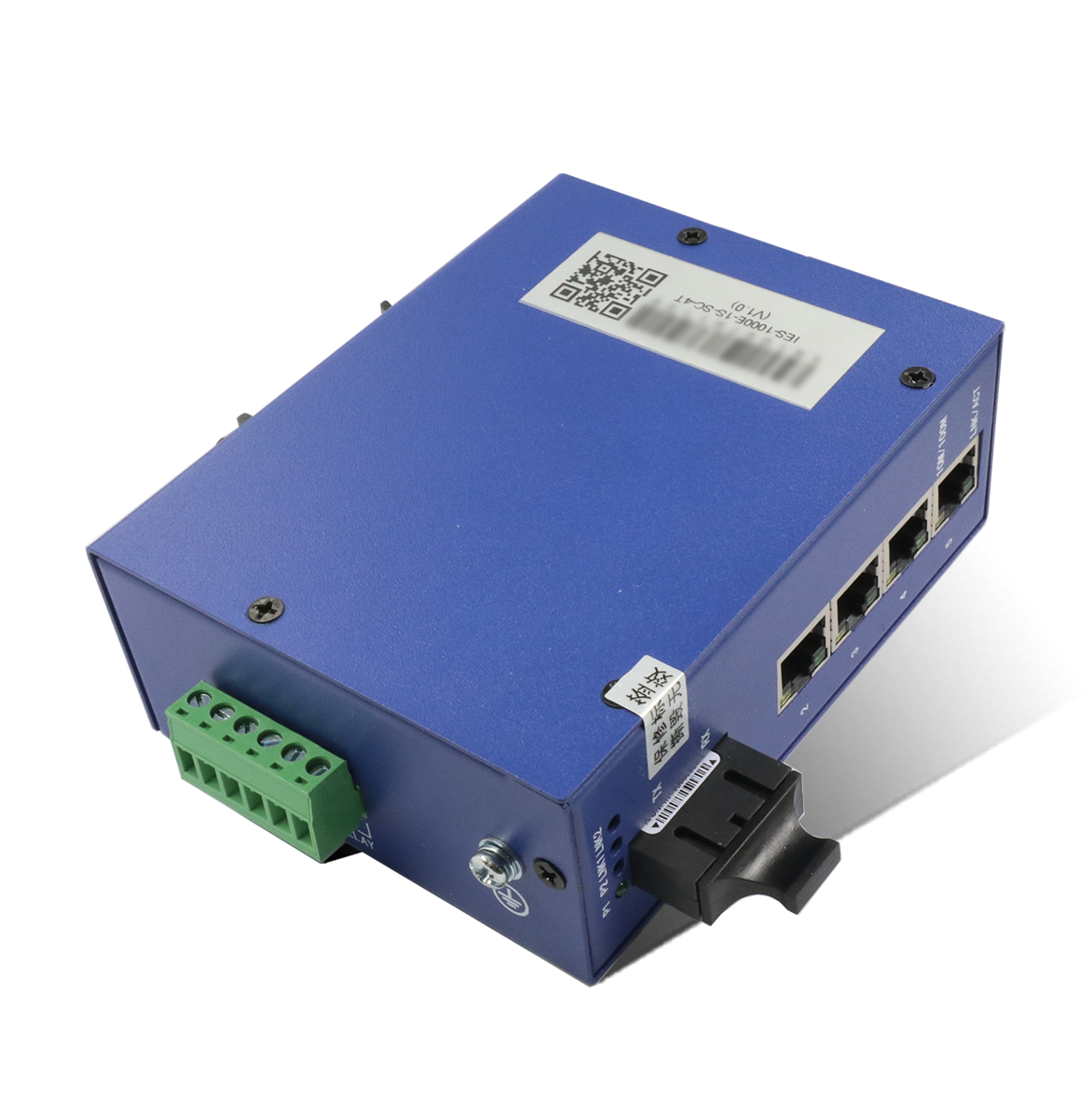 1光4电工业以太网交换机 IES-1000E-1S-SC-4T