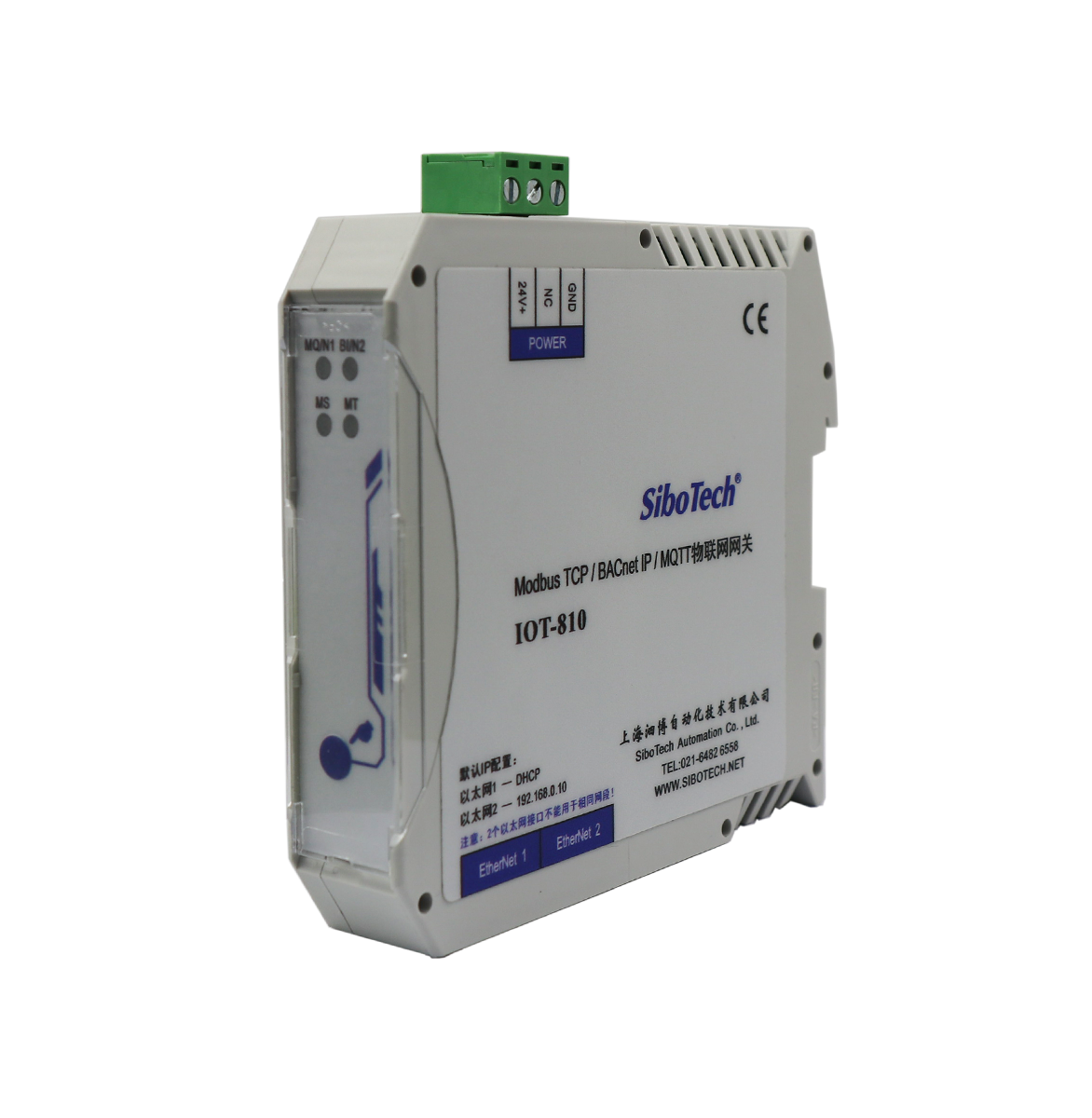 Modbus TCP / BACnet IP / MQTT物联网网关 IOT-810
