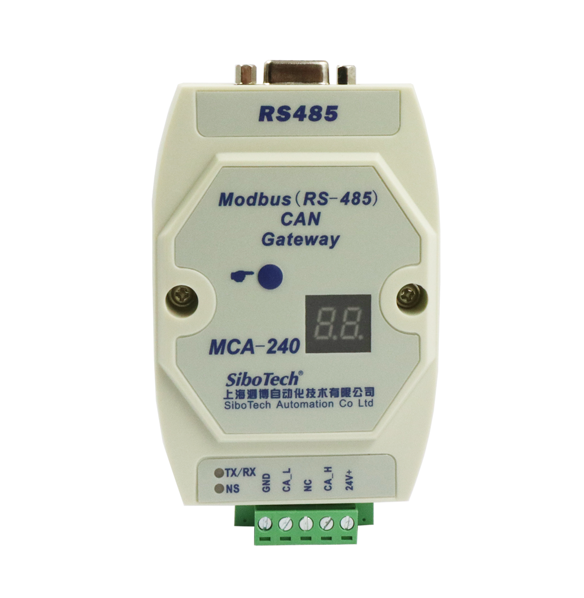 Modbus（RS485）/CAN网关 MCA-240 V1.0